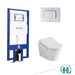 Bồn Cầu TOTO CW553C/TCF33370GAA/WH172AT/MB174P#SS Nắp Điện Tử Treo Tường