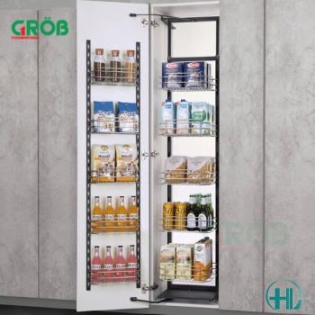 Tủ đồ khô cánh mở nan tròn